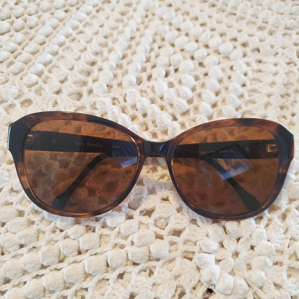 Vera Bradley Sunglasses FRAMES ONLY Brown Heirloom‎ Paisley Beth Floral Print